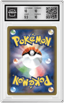 Pikachu/Zekrom GX from the 2019 Pokemon S&M JPN  set graded by Arena Club and given an overall grade of 10.