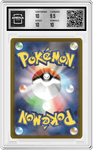 Hisuian Arcanine from the 2022 Pokemon SWSH JPN set graded by Arena Club and given an overall grade of 10.