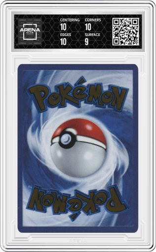 Mew EX from the 2023 Pokemon SV set featuring a Ultra Premium Collection parallel graded by Arena Club and given an overall grade of 9.5.