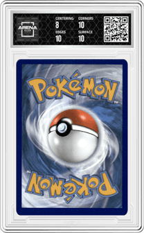 Arceus VSTAR from the 2022 Pokemon SWSH set graded by Arena Club and given an overall grade of 8.5.