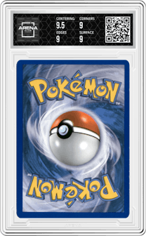 Mewtwo from the 2013 Pokemon B&W set graded by Arena Club and given an overall grade of 9.