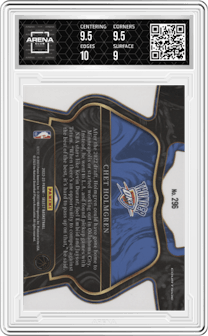 Chet Holmgren from the 2022-23 Panini Select set graded by Arena Club and given an overall grade of 9.5.