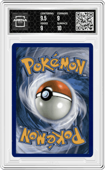 Thundurus EX from the 2015 Pokemon XY set graded by Arena Club and given an overall grade of 9.5.