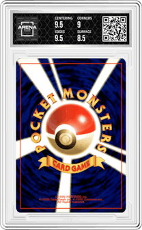 Nidoqueen from the 1997 Pokemon JPN set graded by Arena Club and given an overall grade of 9.