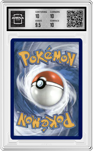 Gengar VMAX from the 2021 Pokemon SWSH set graded by Arena Club and given an overall grade of 10.