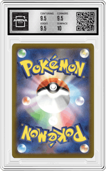 Radiant Charizard from the 2022 Pokemon SWSH JPN set graded by Arena Club and given an overall grade of 10.