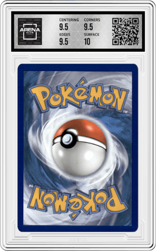 Eternatus V from the 2022 Pokemon SWSH set graded by Arena Club and given an overall grade of 10.