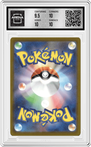 Charizard VSTAR from the 2022 Pokemon SWSH JPN set graded by Arena Club and given an overall grade of 10.