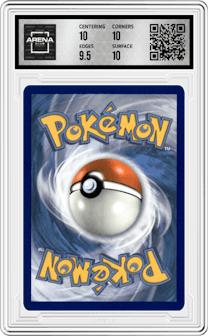 Salamence V from the 2020 Pokemon SWSH set graded by Arena Club and given an overall grade of 10.