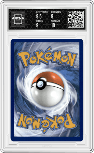 Manaphy from the 2023 Pokemon SWSH set graded by Arena Club and given an overall grade of 9.5.
