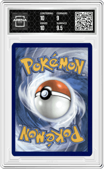Zapdos EX from the 2023 Pokemon SV set graded by Arena Club and given an overall grade of 9.5.