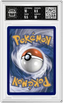 Blastoise EX from the 2016 Pokemon XY set graded by Arena Club and given an overall grade of 9.