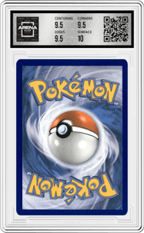 Vaporeon V from the 2021 Pokemon SWSH set featuring a Vaporeon VMAX Premium Collection parallel graded by Arena Club and given an overall grade of 10.