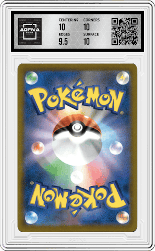 Charizard Vstar from the 2022 Pokemon SWSH JPN set graded by Arena Club and given an overall grade of 10.