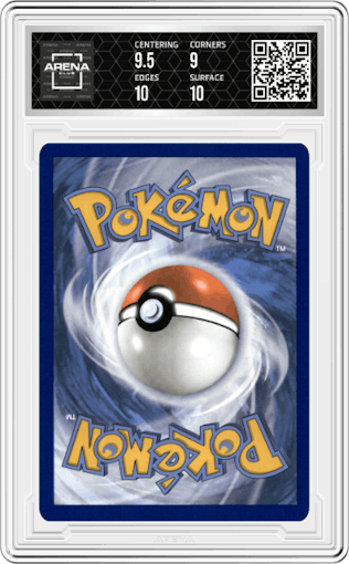 Mew ex from the 2024 Pokemon SV set graded by Arena Club and given an overall grade of 9.5.