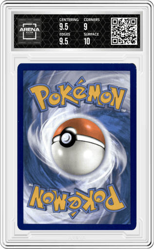 Charizard EX from the 2023 Pokemon SV set graded by Arena Club and given an overall grade of 9.5.