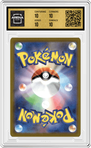 Charizard V from the 2021 Pokemon SWSH JPN set graded by Arena Club and given an overall grade of 10.