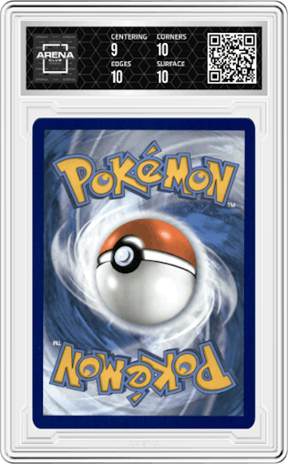 Professor's Research from the 2021 Pokemon SWSH set graded by Arena Club and given an overall grade of 9.5.