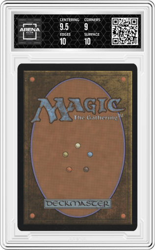 Dracula, Blood Immortal - Falkenrath Forebear from the 2021 Magic-Gathering set featuring a Rare parallel graded by Arena Club and given an overall grade of 9.5.