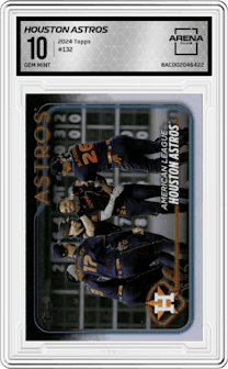 Houston Astros from the 2024 Topps  set graded by Arena Club and given an overall grade of 10.