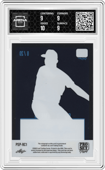 Roger Clemens from the 2023 Leaf Pro Set Pure set graded by Arena Club and given an overall grade of 9.5.