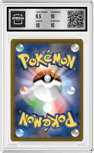 Allister from the 2021 Pokemon SWSH JPN set graded by Arena Club and given an overall grade of 10.