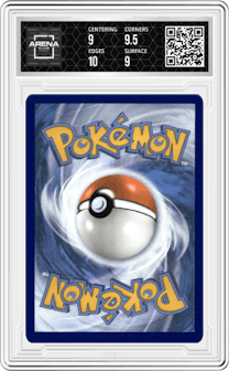 Gym Trainer from the 2022 Pokemon SWSH set graded by Arena Club and given an overall grade of 9.5.