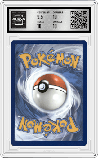 Honchkrow V from the 2022 Pokemon SWSH set graded by Arena Club and given an overall grade of 10.