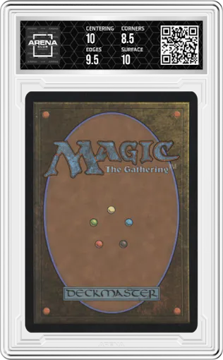 Nesting Grounds from the 2024 Magic-Gathering set featuring a Surge Foil Rare parallel graded by Arena Club and given an overall grade of 9.