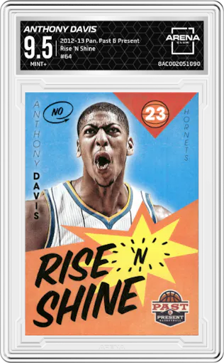Anthony Davis from the 2012-13 Panini Past & Present set graded by Arena Club and given an overall grade of 9.5.
