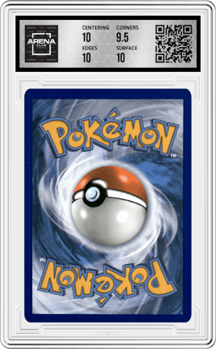 Poke Ball from the 2021 Pokemon SWSH set graded by Arena Club and given an overall grade of 10.