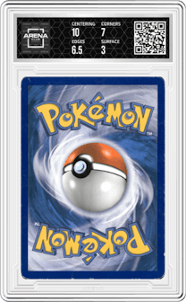 Lotad from the 2009 Pokemon Platinum set graded by Arena Club and given an overall grade of 3.5.