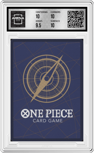 Blueno from the 2023 One Piece set graded by Arena Club and given an overall grade of 10.