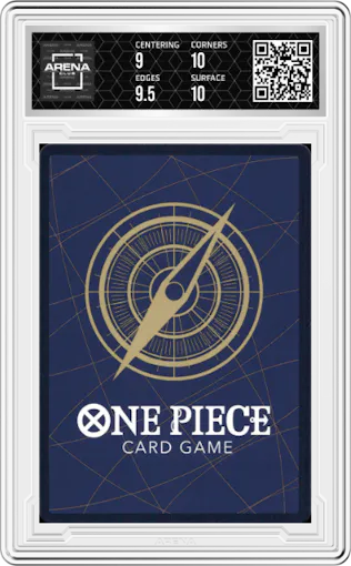 Izo from the 2023 One Piece set graded by Arena Club and given an overall grade of 9.5.