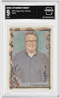 Eric Stonestreet from the 2023 Topps Allen & Ginter set graded by Arena Club and given an overall grade of 9.