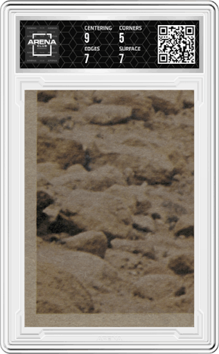 Ben With The Light Sabre! from the 1977 Topps Star Wars set graded by Arena Club and given an overall grade of 5.5.