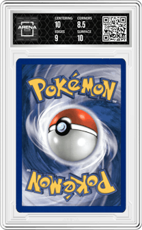 Bulbasaur from the 2000 Pokemon set graded by Arena Club and given an overall grade of 9.