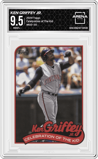 Ken Griffey Jr. from the 2024 Topps  set graded by Arena Club and given an overall grade of 9.5.