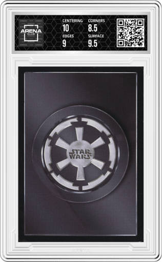 Slave I from the 1997 Decipher Star Wars CCG Cloud City Limited set graded by Arena Club and given an overall grade of 9.