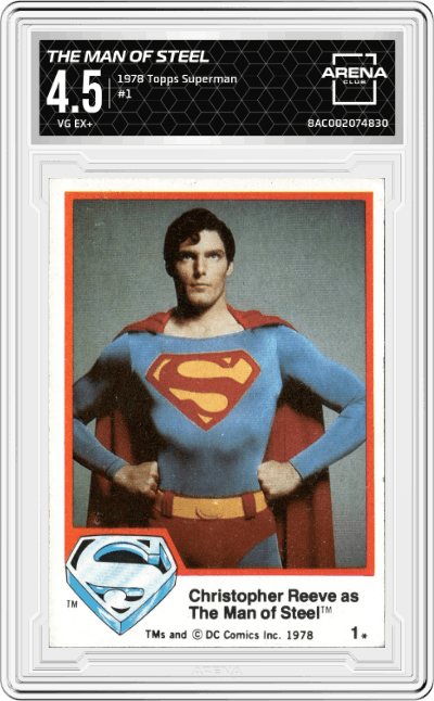 Christopher Reeve as The Man of Steel