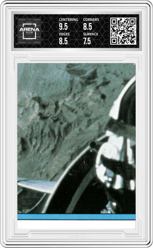 U.S. Central Command from the 1991 Topps Desert Storm Trading set graded by Arena Club and given an overall grade of 8.