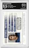 Cam Newton from the 2011 Prestige set featuring a Holokote parallel graded by Arena Club and given an overall grade of 9.5.