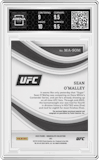 Sean O'Malley from the 2023 Panini Immaculate Collection set featuring a Acetate parallel graded by Arena Club and given an overall grade of 9.5.