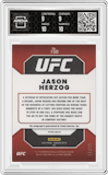 Jason Herzog from the 2023 Donruss Optic UFC set featuring a Blue parallel graded by Arena Club and given an overall grade of 9.5.