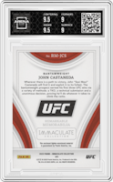 John Castaneda from the 2023 Panini Immaculate Collection set graded by Arena Club and given an overall grade of 9.5.