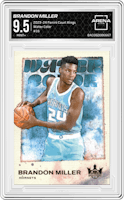 Brandon Miller from the 2023-24 Panini Court Kings set graded by Arena Club and given an overall grade of 9.5.