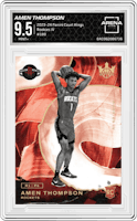 Amen Thompson from the 2023-24 Panini Court Kings set graded by Arena Club and given an overall grade of 9.5.