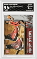 Amen Thompson from the 2023-24 Panini Court Kings set graded by Arena Club and given an overall grade of 9.5.