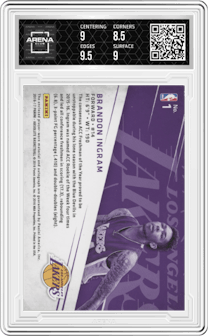 Brandon Ingram from the 2016-17 Panini Absolute  set graded by Arena Club and given an overall grade of 9.