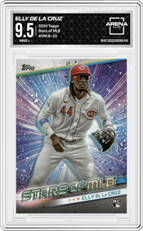 Elly De La Cruz from the 2024 Topps  set graded by Arena Club and given an overall grade of 9.5.
